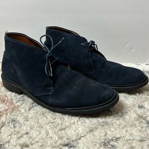Allen Edmonds Mens Chukka Shoes Gobi Navy Suede Dainite - Size 9.5